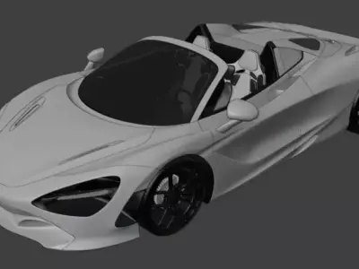 Mclaren 720s Spider 3D model from CGTrader