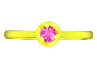 A5319 Eternity Diamond Women Ring 3D print model
