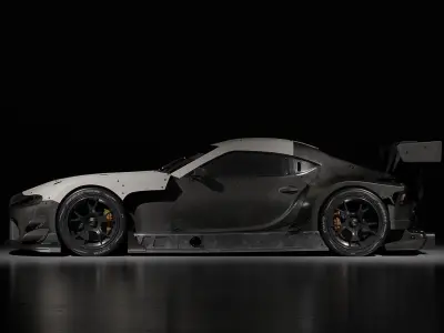 Automotive studio rendering setups 3D model