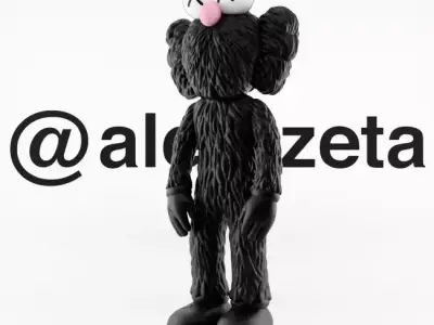Kaws BFF x Uzi BFF x Bloody Hands Companion Textured Low-poly 3D model