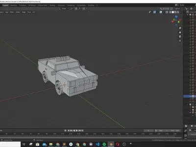 Low poly car pack-32 vehicles Low-poly 3D model