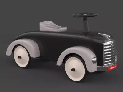 Retro Push Car 3D model