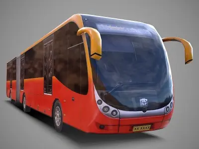 Bus Type2 Low-poly 3D model