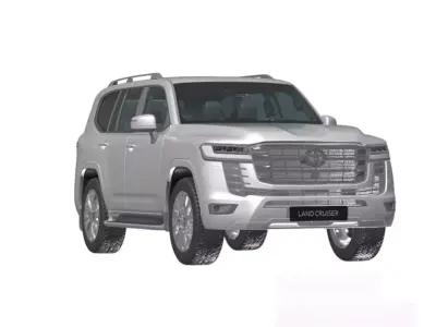 Toyota Land Cruiser Low-poly 3D model