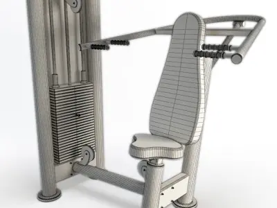 Gym Deltoid Press 3D model