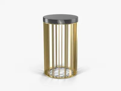 Baker No 9369 Brass Drink Table Lexicon Low-poly 3D model