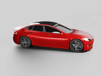 Tesla Model S Plaid 3D model get