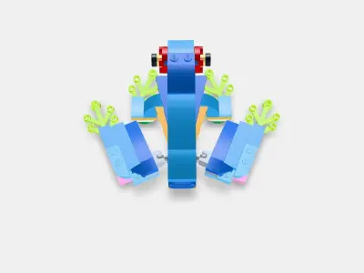 LEGO Creator 3in1 Exotic Parrot 31136 Low-poly 3D model