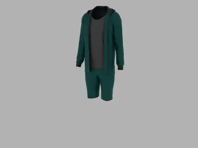Sport Suit Low-poly 3D model