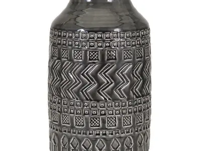 Gray Ceramic Floor Vase  3D model