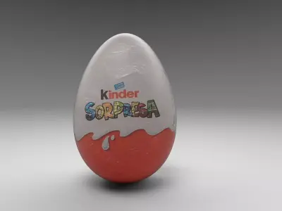 Kinder Surprise 3d Low-poly 3D model