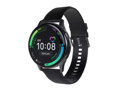 Samsung Galaxy Watch Active 2 - Stainless Steel Silver Low-poly 3D model