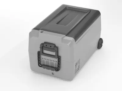 VEVOR Portable Car Freezer-36L Portable Refrigerator Freezer Low-poly 3D model