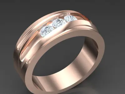 Luxury Men Rings Designs 4MR072 3D print model