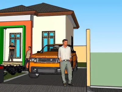 Minimalis Home 3D model