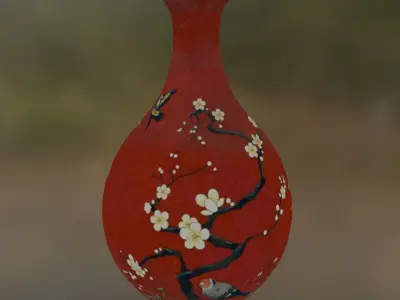 vase decor 2 Low-poly 3D model