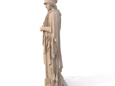 Athena Pallas Classical Greek Sculpture PBR  3D model