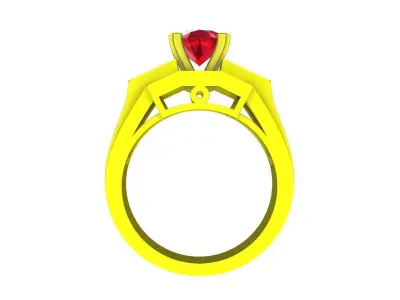 A5139 Luxury Diamond Fashion Women Ring 3D print model