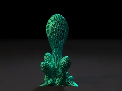 Alien plant 3D print model