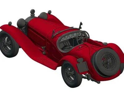 Alfa Romeo 8c 2300 print 3D print model