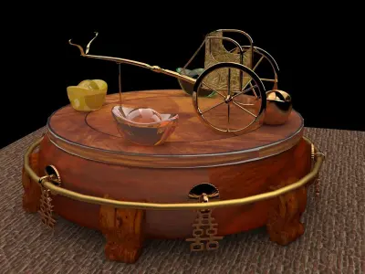 King Tut Chariot 3D model