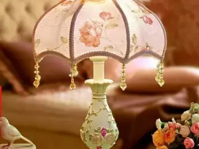  European style table lamp 3D print model