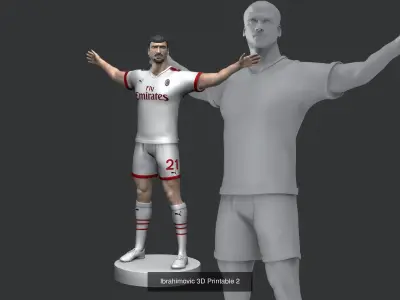 Ibrahimovic Collection bust of soccer player 3D Model Pack
