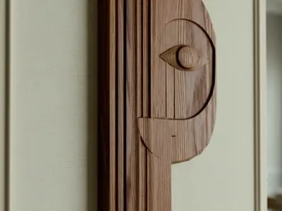 Luxury MDF Wall Relief Panel Modern 3D print model