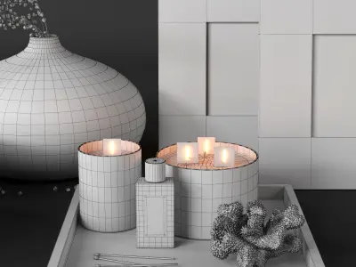 Decoration set by Kelly Hoppen  3D model