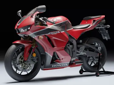 Honda CBR 600RR 2018 Low-poly 3D model