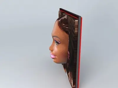 BARBIE 3D African Porcelain Doll.... Free 3D model