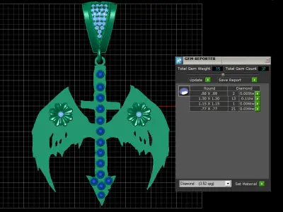 GOLD PENDANT 3D print model