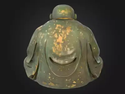 Buddha Serenity Low-poly 3D model