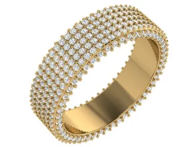 Diamond Band Ring 4353 3D print model