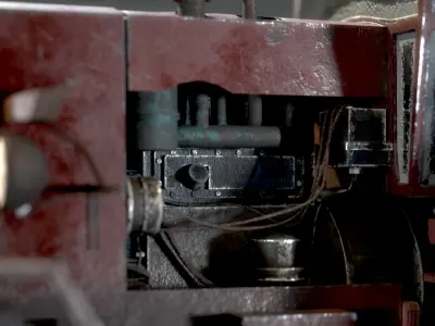 Realistic UMZ-6 3D Tractor Model Low-poly 3D model