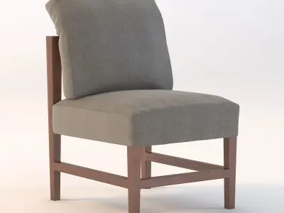 Fall Back Dining Chair 3D model