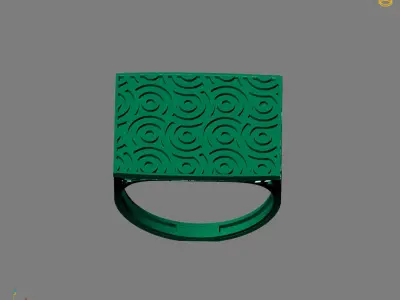 Women Plain Ring Ready STL Models Womens Ring 3d models 3D print model 17