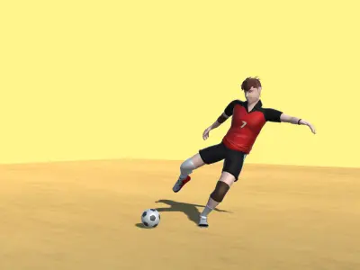Soccer Avatars Actions 3D model