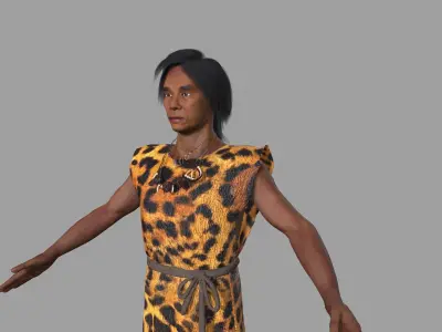 hominid Low-poly 3D model