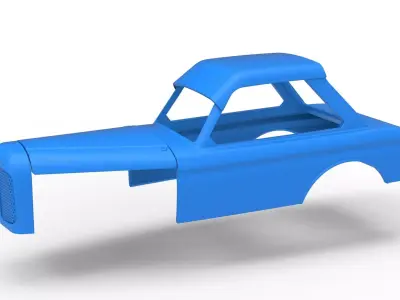 Shell of New Zealand Vintage Stock car Scale 1 to 25 3D print model