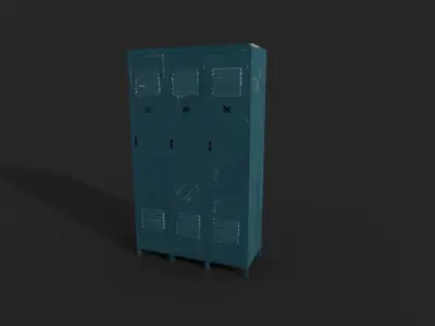 Locker Low-poly 3D model