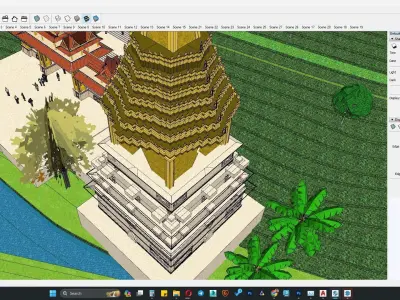 3D TEMPLE MODEL 1 3D model