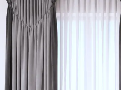 Set 104 Curtains 3D model