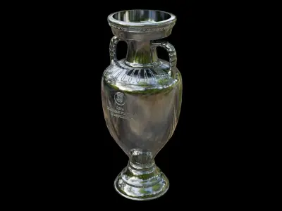 European Championship Cup Free low-poly 3D model