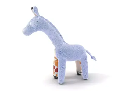 Colorful Giraffe Inflatable model pack Low-poly 3D model