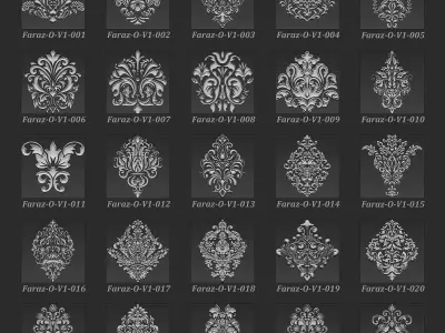 205 Ornament 3D Model V1 3D model