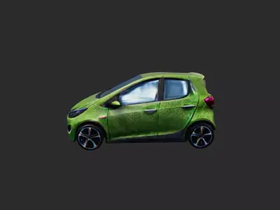 Modern Car low poly 3D model by natan-wenzel