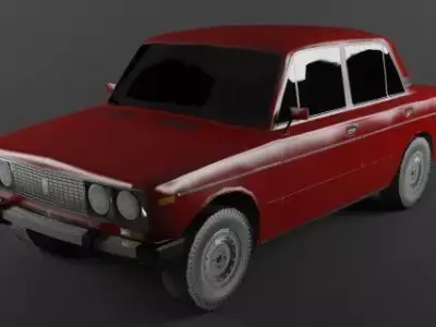 Vaz 2106 lowpoly 3D model