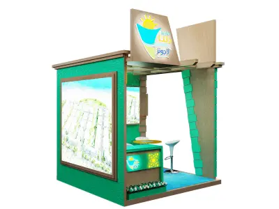 Booth Exhibition Stand a351 3D model