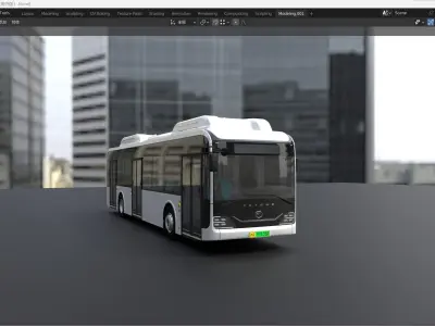 yutong E12 3dbus 3D 3D model